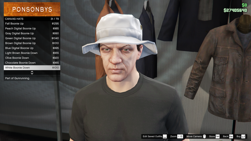 파일:Gunrunning-GTAO-MaleHats-CanvasHats30-WhiteBoonieDown.png