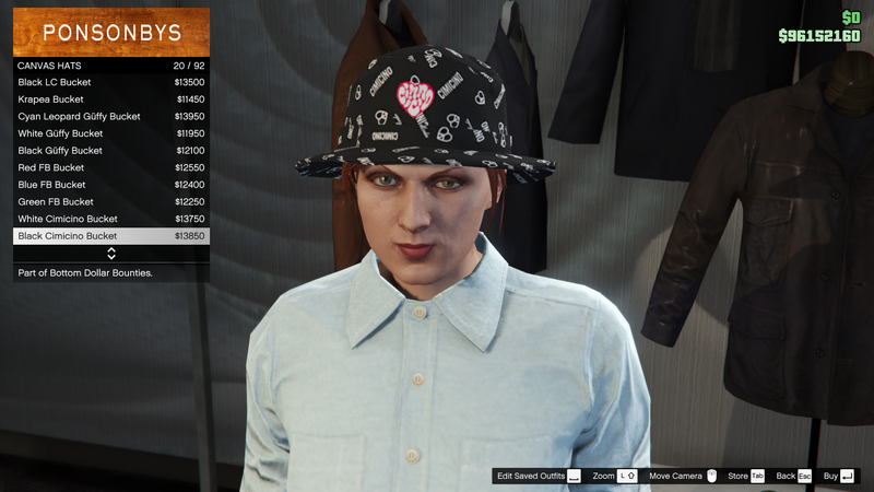 파일:BottomDollarBounties-GTAOe-FemaleHats-CanvasHats19-BlackCimicinoBucket.png