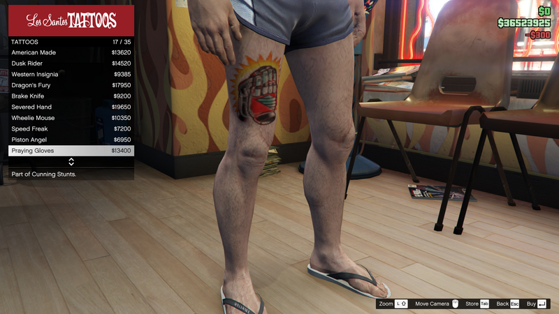 파일:CunningStunts-GTAO-MaleTattoos-RightLeg6-PrayingGloves.png