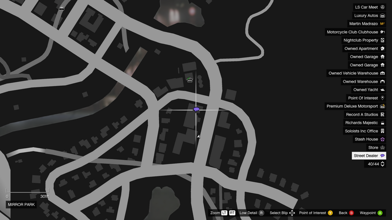 파일:StreetDealer-GTAOe-Location20-MirrorPark-Map.png