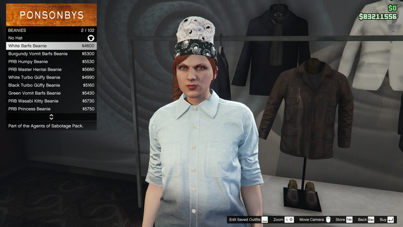 파일:AgentsofSabotage-GTAOe-FemaleHats-Beanies1-WhiteBarfsBeanie.png