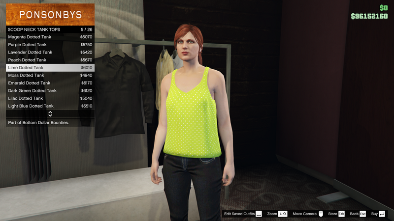 파일:BottomDollarBounties-GTAOe-FemaleTops-ScoopNeckTankTops5-LimeDottedTank.png
