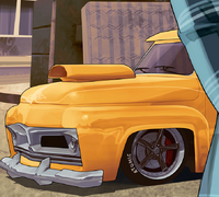 업데이트 공식 아트워크에 등장하는 노란색 슬램밴 커스텀.