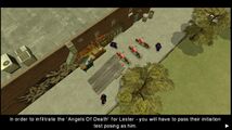 Double Trouble 미션 중 레스터 러록의 입단식을 지켜보는 엔젤스 오브 데스(실제로는 황 리).