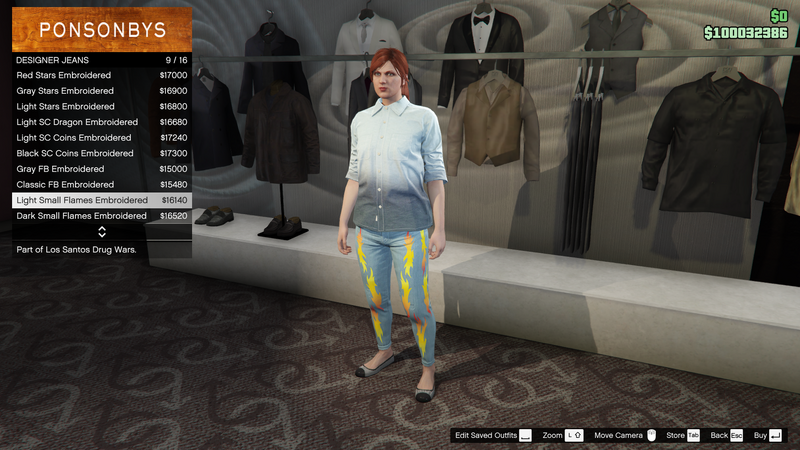 파일:LosSantosDrugWars-GTAOe-FemalePants-DesignerJeans37-LightSmallFlamesEmbroidered.png
