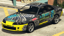 GTA Online의 프리비온 (Atomic 타이어 리버리). (후측면 보기)