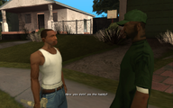 스위트는 CJ에게 돈이 있는지 묻습니다.