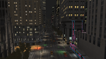 밤의 콜럼버스 애비뉴.