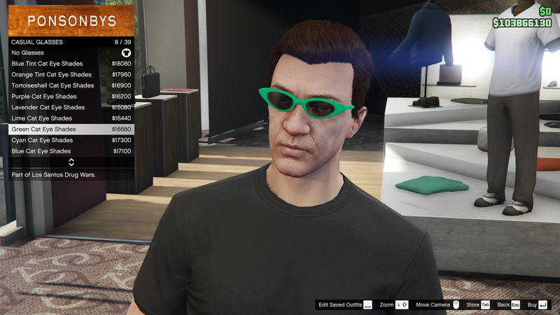 파일:LosSantosDrugWars-GTAOe-MaleGlasses-CasualGlasses35-GreenCatEyeShades.png