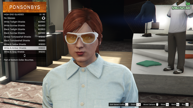 파일:BottomDollarBounties-GTAOe-FemaleGlasses-HighEndGlasses8-White&AmberShields.png