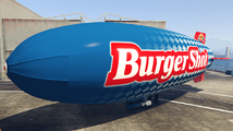 Burger Shot 도색이 적용된 비행선.