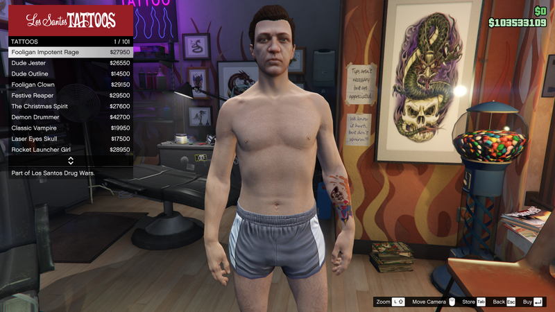 파일:LosSantosDrugWars-GTAOe-MaleTattoos-LeftArm1-FooliganImpotentRage.png