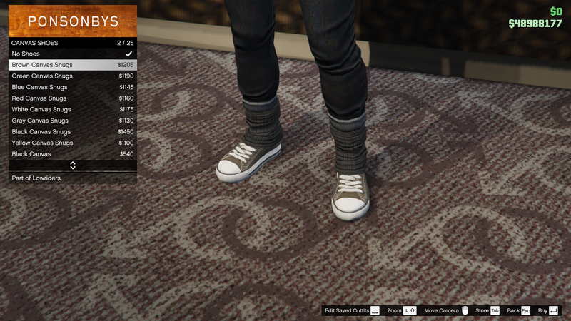 파일:Lowriders-GTAO-FemaleShoes-CanvasShoes1-BrownCanvasSnugs.png
