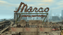 브로커 호브 비치에 있는 Manco Real Estate 간판.