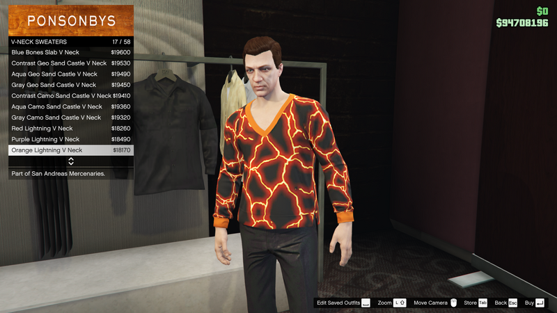 파일:SanAndreasMercenaries-GTAOe-MaleTops-VNeckSweaters16-OrangeLightningVNeck.png
