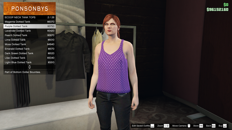 파일:BottomDollarBounties-GTAOe-FemaleTops-ScoopNeckTankTops2-PurpleDottedTank.png