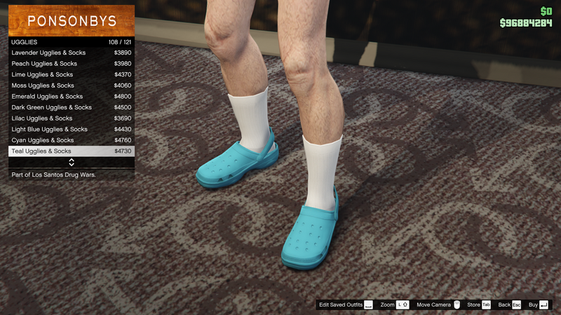 파일:LosSantosDrugWars-GTAOe-MaleShoes-Ugglies107-TealUgglies&Socks.png
