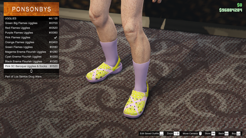 파일:LosSantosDrugWars-GTAOe-MaleShoes-Ugglies43-PinkSCBaroqueUgglies&Socks.png