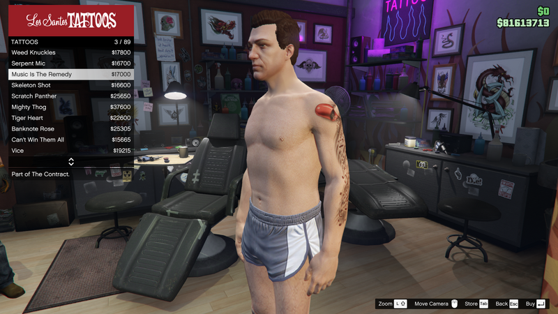 파일:TheContract-GTAOe-MaleTattoos-LeftArm3-MusicIsTheRemedy.png