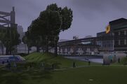 남쪽 끝에 있는 차이나타운의 공원, GTA III.