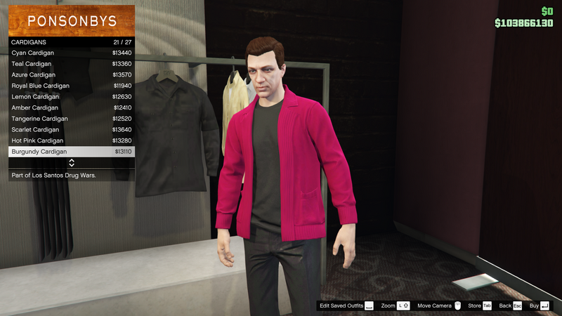 파일:LosSantosDrugWars-GTAOe-MaleTops-Cardigans45-BurgundyCardigan.png