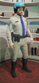 GTA V에서 경찰 복장을 착용한 마이클 드 산타.