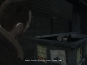 CrimeAndPunishment-GTAIV-RomaninDumpster.JPG