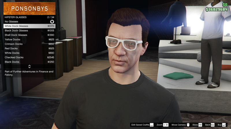 파일:FurtherAdventuresinFinanceandFelony-GTAO-MaleGlasses-HipsterGlasses1-WhiteDockGlasses.png