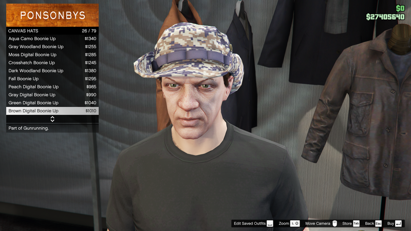 파일:Gunrunning-GTAO-MaleHats-CanvasHats25-BrownDigitalBoonieUp.png
