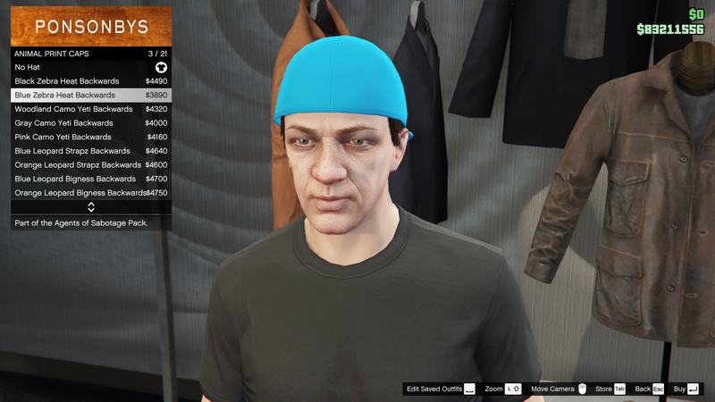 파일:AgentsofSabotage-GTAOe-MaleHats-AnimalPrintCaps2-BlueZebraHeatBackwards.png