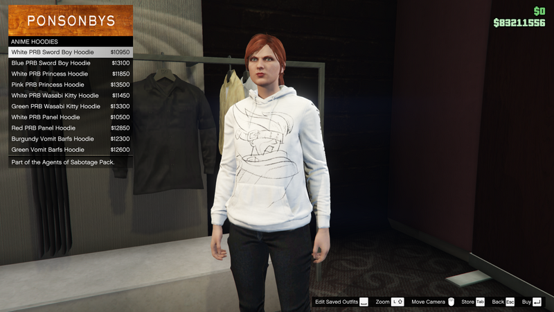 파일:AgentsofSabotage-GTAOe-FemaleTops-AnimeHoodies1-WhitePRBSwordBoyHoodie.png