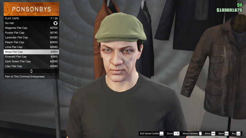 파일:TheCriminalEnterprises-GTAOe-MaleHats-FlatCaps6-MossFlatCap.png