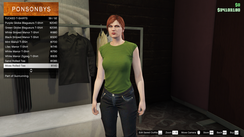 파일:Gunrunning-GTAO-FemaleTops-TuckedTShirts4-MossRolledTee.png