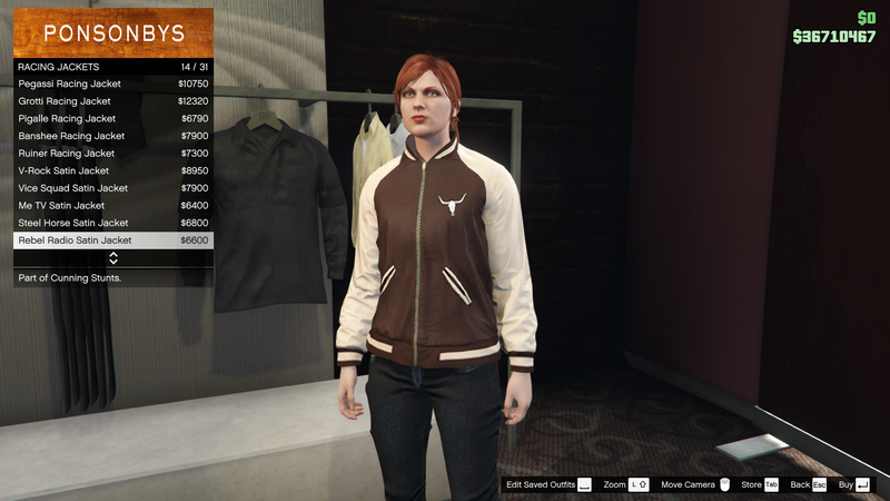 파일:CunningStunts-GTAO-FemaleTops-RacingJackets13-RebelRadioSatinJacket.png