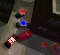 홍보 스크린샷에서 보이는 LCPD 크루저.