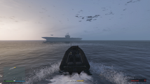 USS 럭싱턴으로 접근.