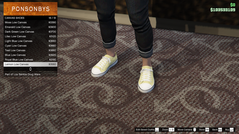 파일:LosSantosDrugWars-GTAOe-FemaleShoes-CanvasShoes43-LemonLowCanvas.png