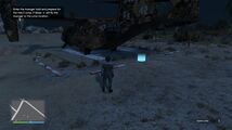 어벤져(항공기)(GTA) 화물칸에 탑승하고 HALO 점프를 준비하십시오. P 모스가 어벤져를 점프 지점까지 비행합니다.