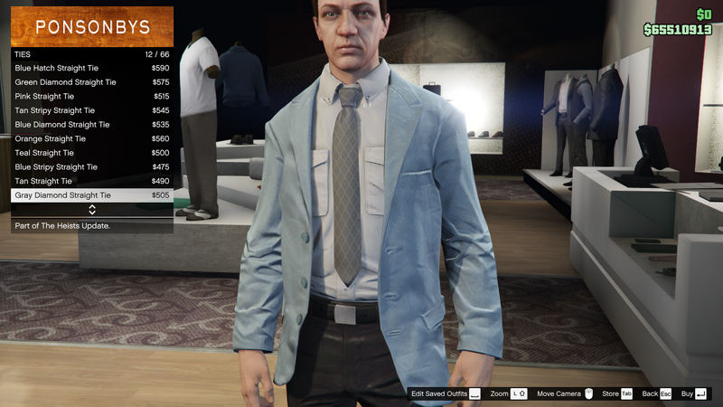 파일:Heists-GTAO-MaleAccessories-Ties10-GrayDiamondStraightTie.png