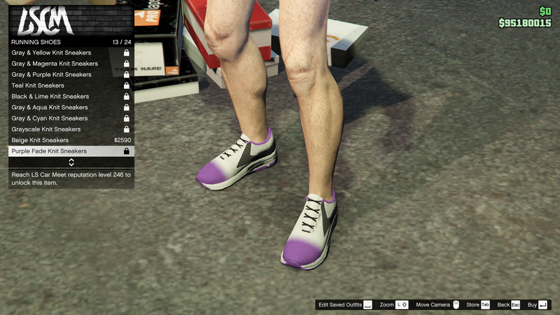 파일:LosSantosTuners-GTAO-MaleShoes-RunningShoes13-PurpleFadeKnitSneakers.png