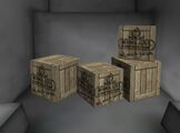 Grand Theft Auto III 속 뮬 내부에 적재된 기업의 상자들.