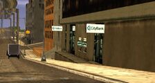Grand Theft Auto: Liberty City Stories에서의 은행 모습.