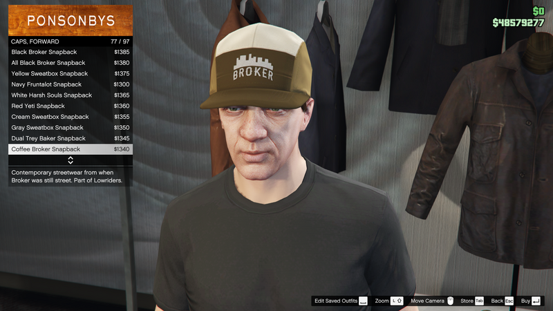 파일:Lowriders-GTAO-MaleHats-Caps10-CoffeeBrokerSnapback.png