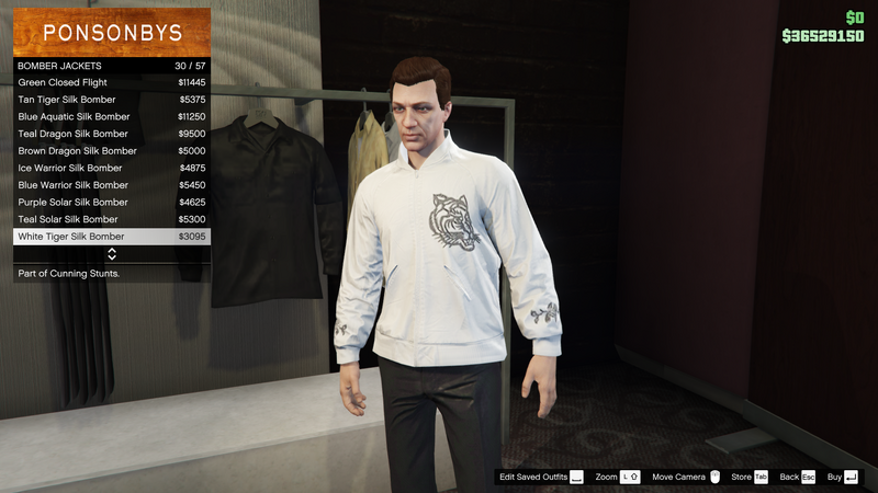 파일:CunningStunts-GTAO-MaleTops-BomberJackets9-WhiteTigerSilkBomber.png