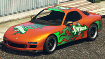 Sprunk 도색이 된 ZR350. (후측면 보기)