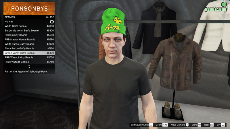 파일:AgentsofSabotage-GTAOe-MaleHats-Beanies7-GreenVomitBarfsBeanie.png
