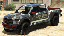 블랙 이글 도색이 적용된 카라카라 4x4.