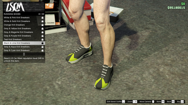 파일:LosSantosTuners-GTAO-MaleShoes-RunningShoes8-Black&LimeKnitSneakers.png