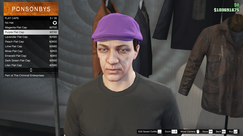 파일:TheCriminalEnterprises-GTAOe-MaleHats-FlatCaps2-PurpleFlatCap.png