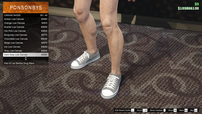 파일:LosSantosDrugWars-GTAOe-MaleShoes-CanvasShoes53-DarkGrayLowCanvas.png